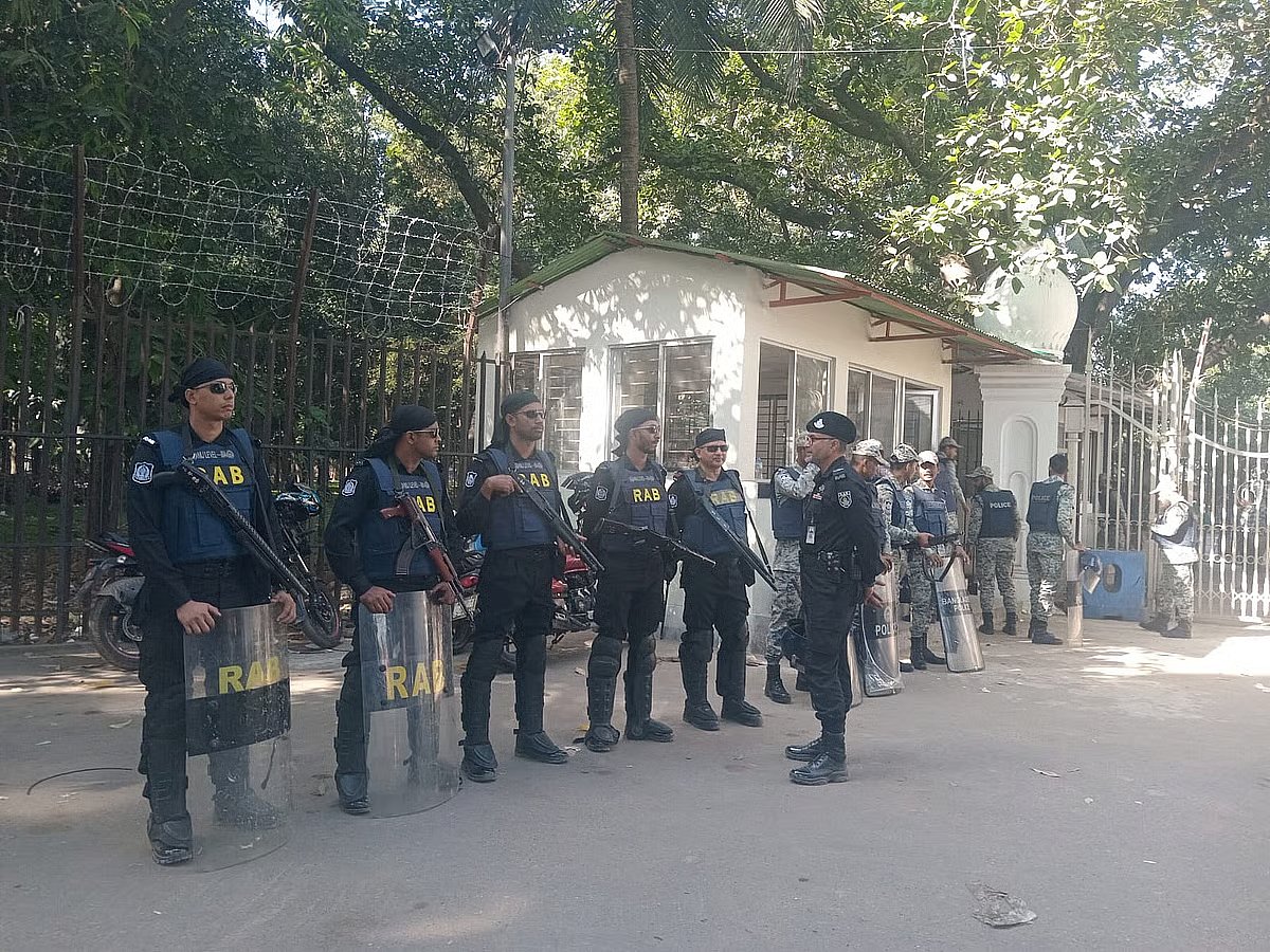 Security has been tightened up at the International Crimes Tribunal premises. On 17 November, 2025.