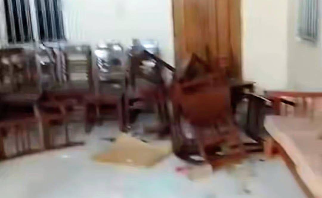 An attack and vandalism were carried out at the home of former President Abdul Hamid in Mithamoin upazila of Kishoreganj on 17 November 2025