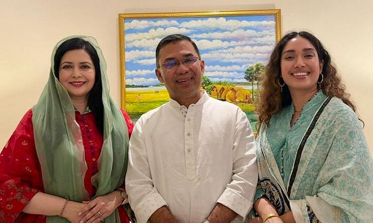 Bangladesh Nationalist Party (BNP) acting chairman Tarique Rahman and his family.