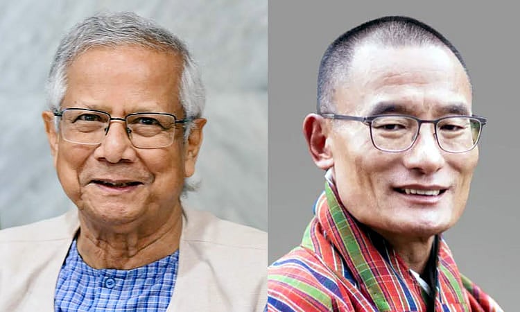 Chief Adviser Professor Dr Muhammad Yunus and Bhutanese Prime Minister Tshering Tobgay.