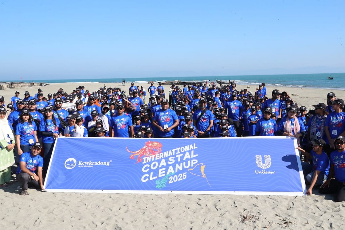 A group photo of part of the team.