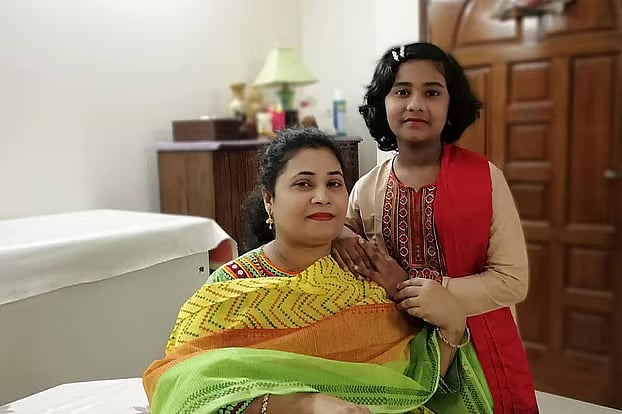 Laila Afroz and her school-going daughter, Nafisa Nawal Binte Aziz, were killed in their home in Mohammadpur, Dhaka.