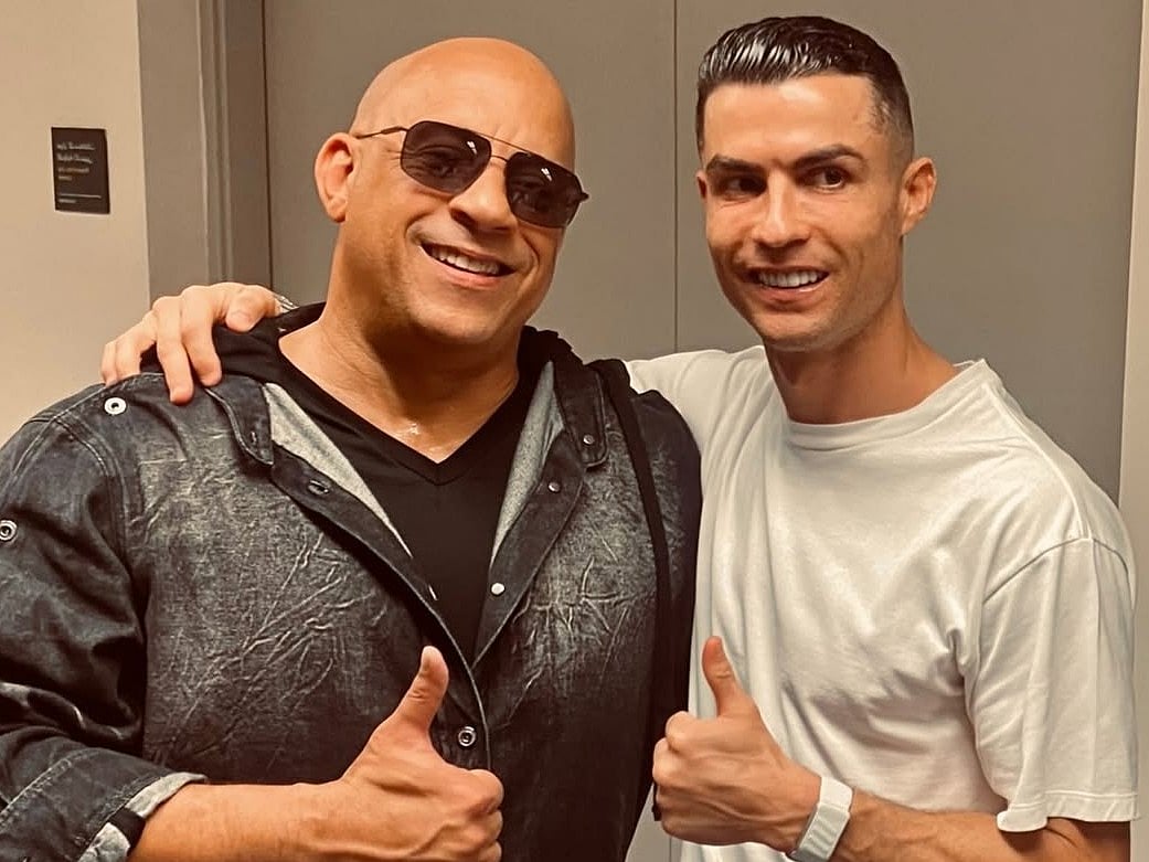 Vin Diesel and Cristiano Ronaldo