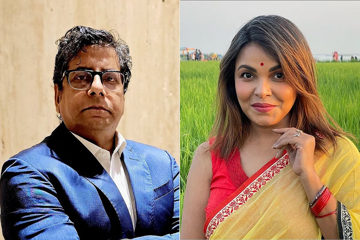 Journalist Anis Alamgir and actress Meher Afroz Shaon.