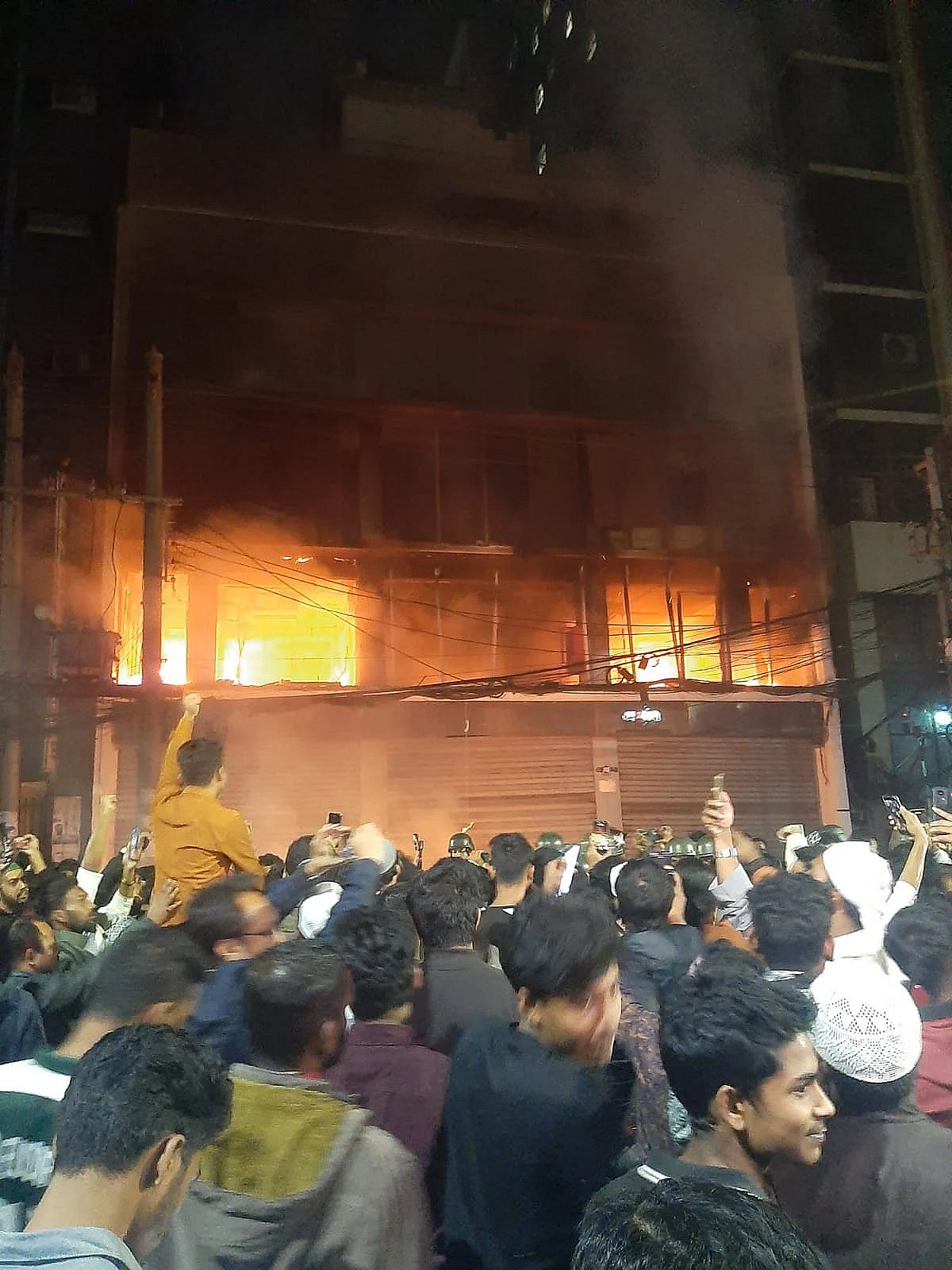 The Prothom Alo office at Karwan Bazar in the capital was subjected to extensive attacks, vandalism, and arson yesterday. 