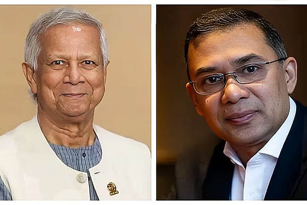 Chief Adviser Muhammad Yunus and Tarique Rahman