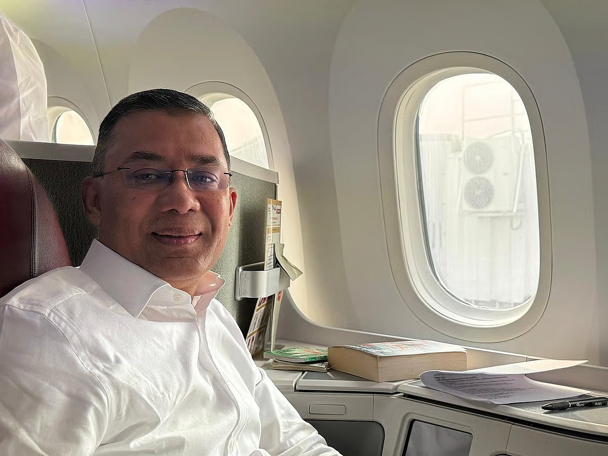 BNP acting chairman Tarique Rahman has arrived at Hazrat Shahjalal International Airport in Dhaka.