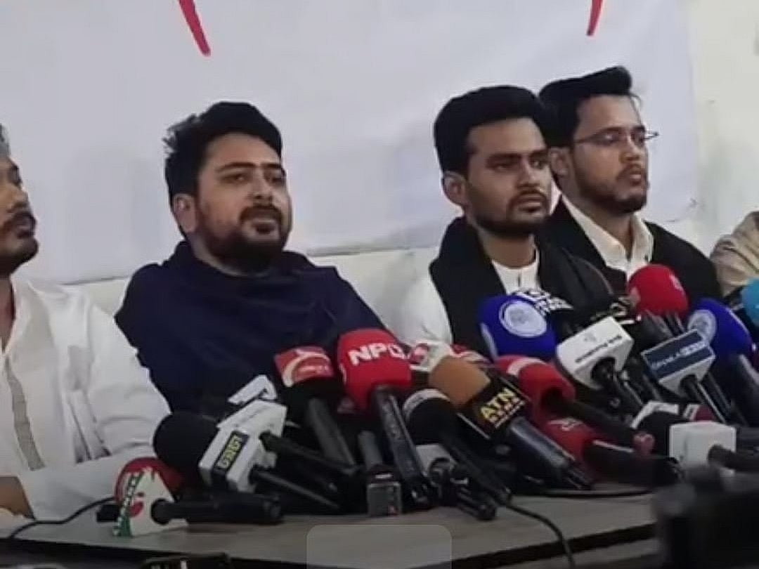 NCP convener Nahid Islam addresses a press conference  at the party’s temporary central office in Banglamotor, Dhaka on 29 December 2025