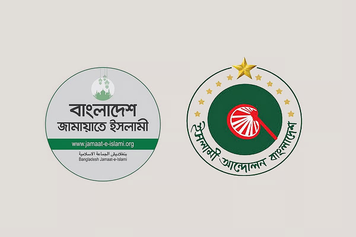 Jamaat-e-Islami and Islami Andolan Bangladesh logos