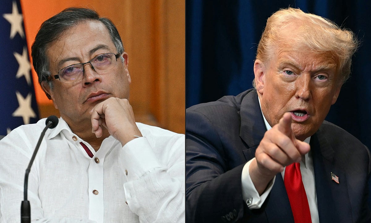 Colombian president Gustavo Petro and US president Donald Trump