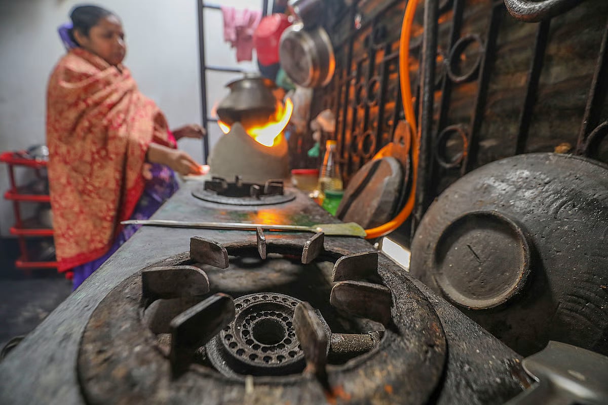 Gas pressure is often low, so alternative stoves are used.