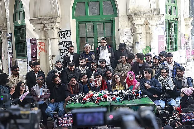 Anti-discrimination student movement leaders and activists on 7 January 2026 held a press conference to demand indemnity ordinance for the actions of students and public who took part in the mass uprising from 1 July to 8 August 2024