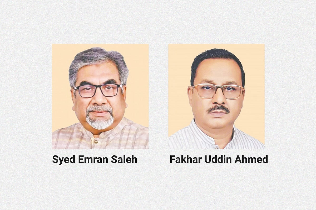 BNP candidates Syed Emran Saleh and Fakhar Uddin Ahmed