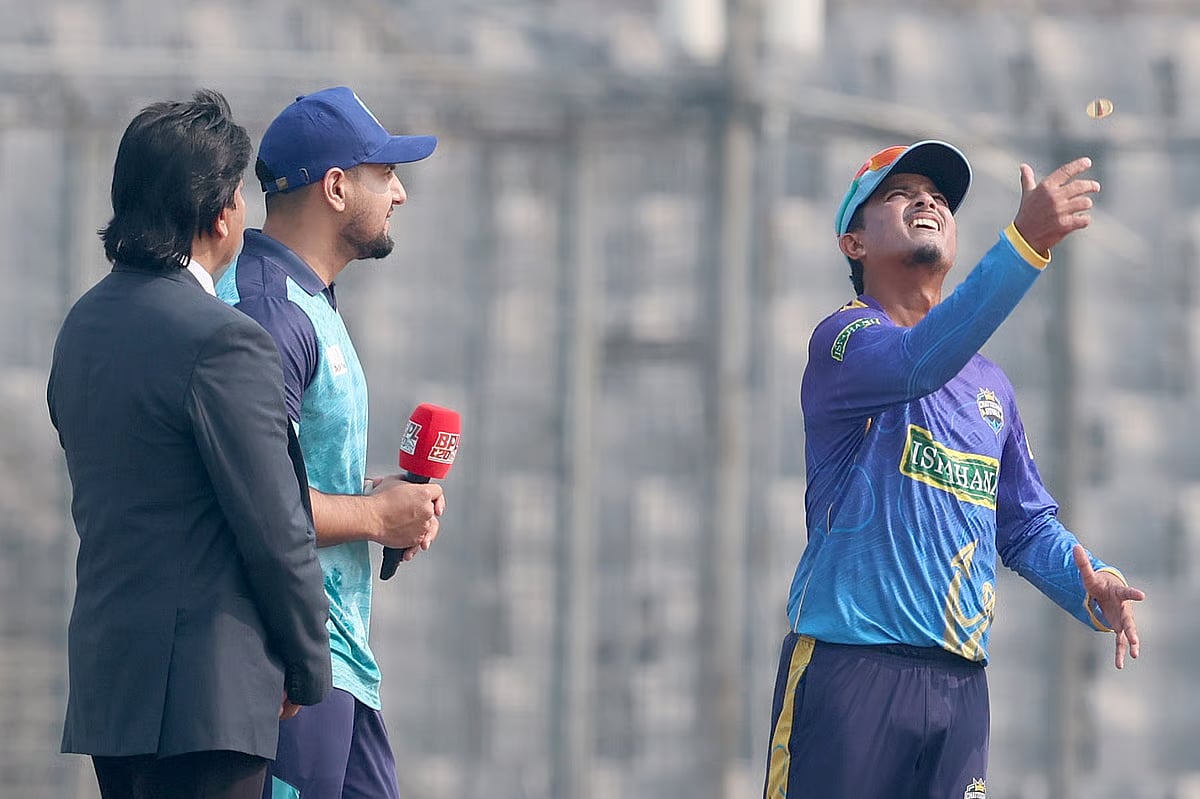 Chattogram Royals won the toss and opted to bat first against the Noakhali Express.