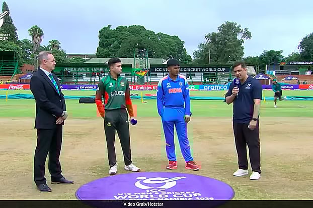 At the time of the toss, the captains of the Bangladesh and India Under-19 teams did not shake hands.