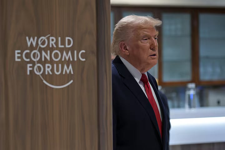 US President Donald Trump attends the 56th annual World Economic Forum (WEF) in Davos, Switzerland, 21 January, 2026.