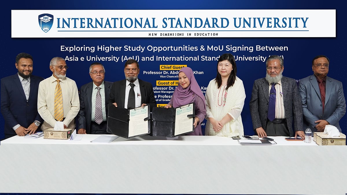 International Standard University and Asia e University Malaysia have signed a MoU aimed at expanding higher study opportunities.