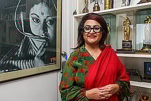 Babita, with a few of her awards