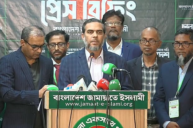 Ehsanul Mahbub Zubair, Assistant Secretary General of Jamaat-e-Islami. The photo was taken this Thursday afternoon at the party’s central office in Moghbazar in the capital.