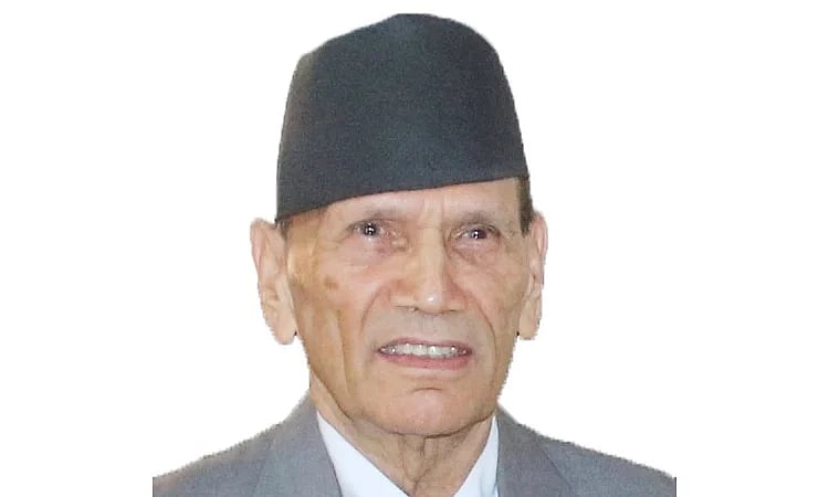 Nepal’s foreign minister Bala Nanda Sharma.