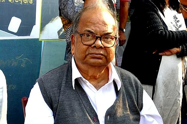 Author Mani Sankar Mukherjee at a Kolkata Book Fair stall