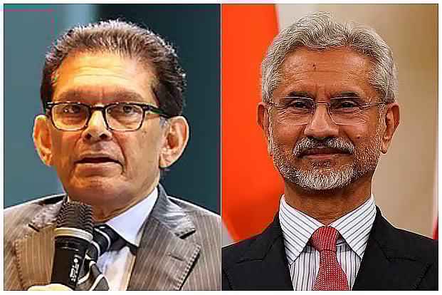 Bangladesh Foreign Minister Khalilur Rahman and Indian Foreign Minister S Jaishankar