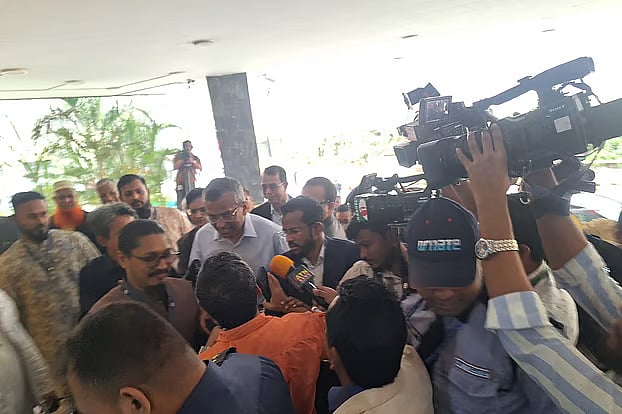 The new governor Md Mostaqur Rahman arrived at Bangladesh Bank today, Thursday at 10:40 am