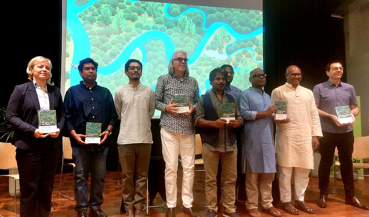 The unveiling of the book, ‘The Saline Quest for Honey’, is an engrossing publication based on extensive research of life of the honey collectors of the mangrove forest.