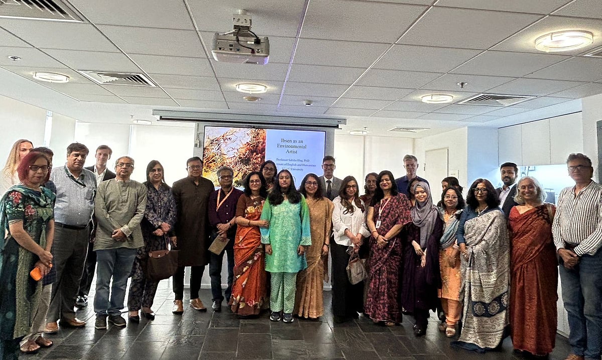 Guests at a special talk titled ‘Ibsen as an Environmental Artist’ on 15 March 2026 held to mark the bicentenary of Henrik Ibsen’s birth.