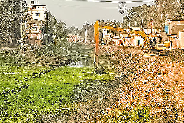 Most canals in Bangladesh are nearly dead due to encroachment and pollution