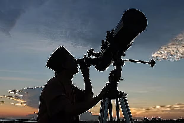 The sighting of the moon marking the holy month of Ramadan.