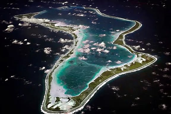 Diego Garcia Island in the Indian Ocean.