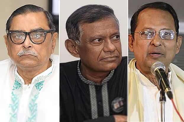 Former social welfare minister Rashed Khan Menon, for Supreme Court justice AHM Shamsuddin Chowdhury Manik and former information minister Hasanul Haq Inu