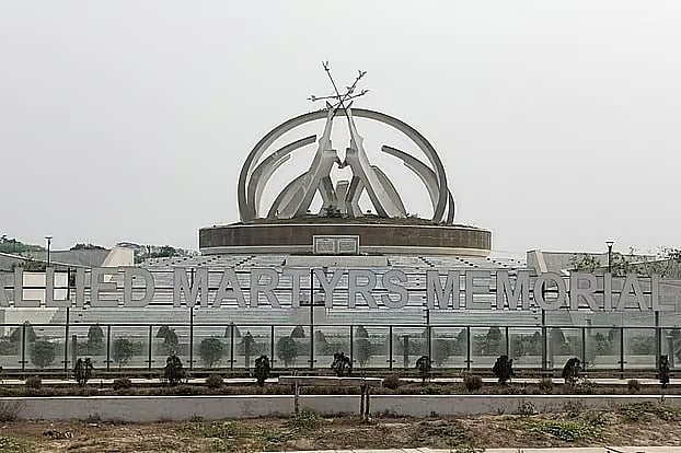 The Allied Martyrs Memorial built in the Kamaura area of Ashuganj upazila in Brahmanbaria is still awaiting inauguration.