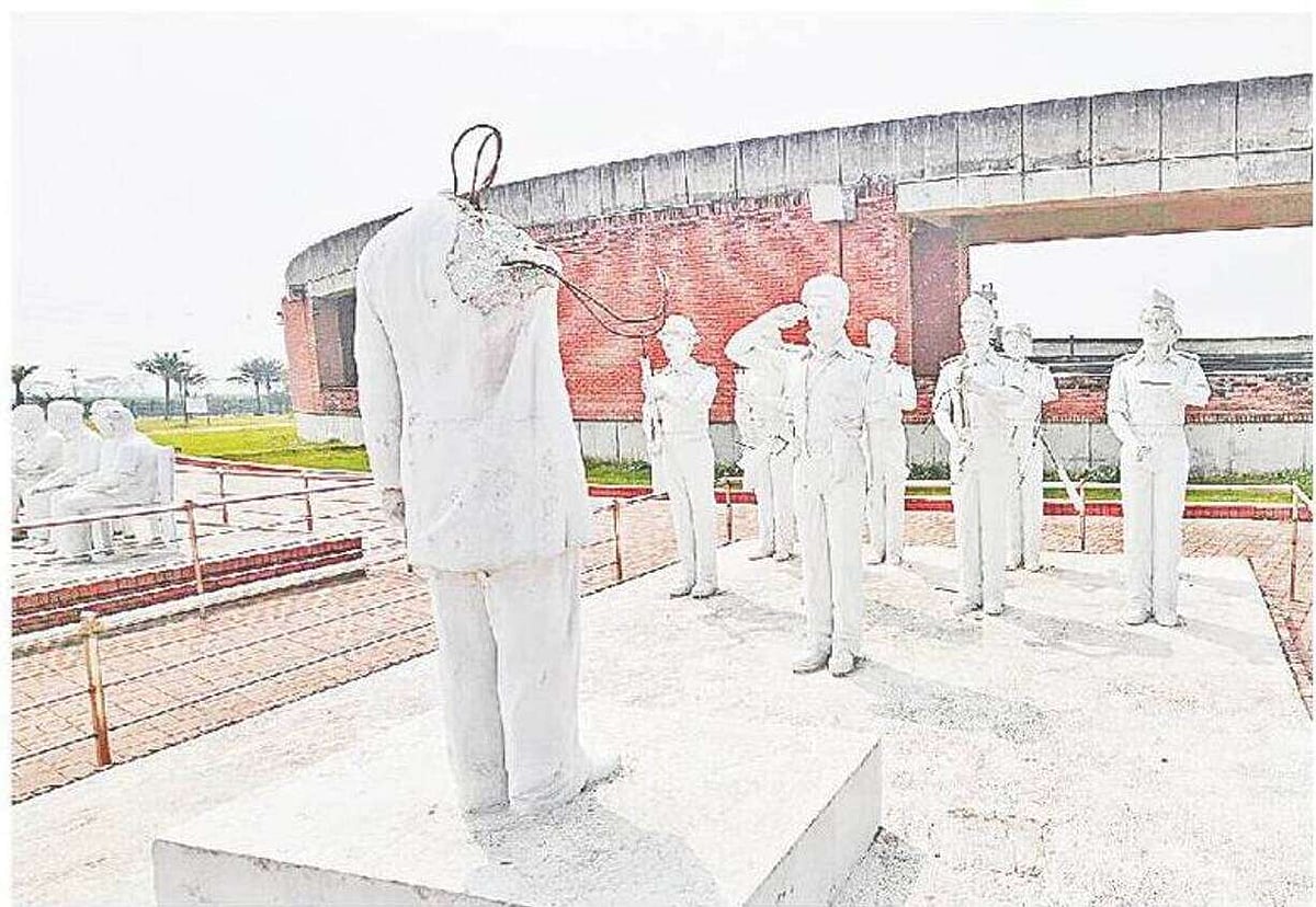 On 5 August 2024 vandals attacked the Mujibnagar liberation war memorial complex in Meherpur in two phases. They demolished several sculptures, which remain unrepaired to this day.