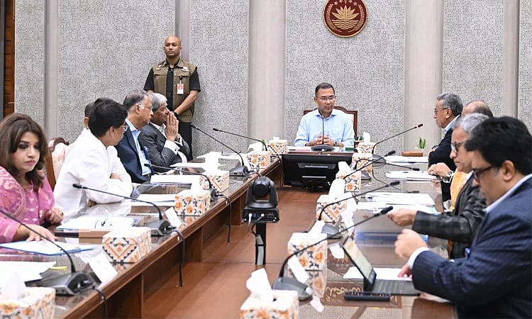 Prime Minister Tarique Rahman chairs a meeting at the Bangladesh Secretariat in the morning of 25 March 2026
