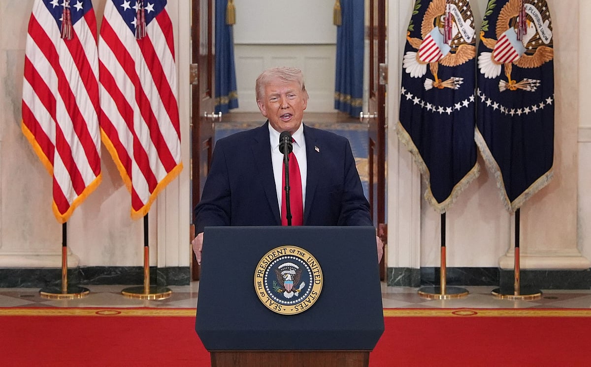 US President Donald Trump delivers national address on war against Iran