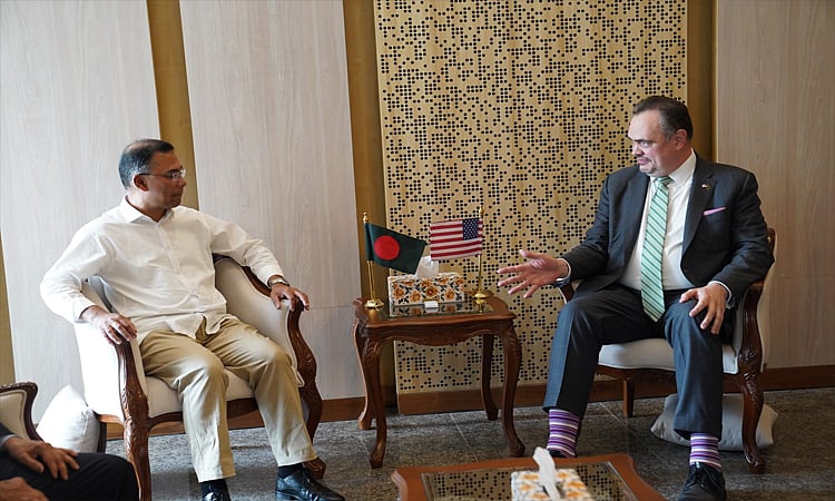 US Ambassador to Bangladesh Brent T Christensen paid a courtesy call on Prime Minister Tarique Rahman today, Sunday.