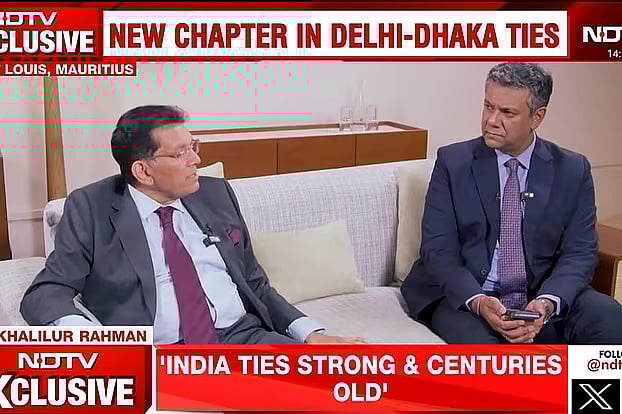 Interview of Khalilur Rahman aired by NDTV on Saturday.