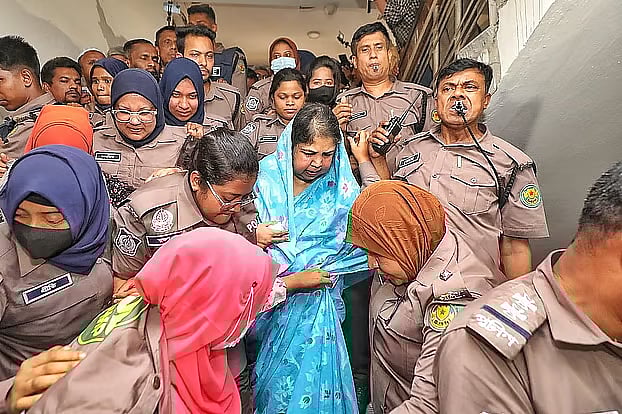 Shirin Sharmin Chaudhury at court in Dhaka last Tuesday