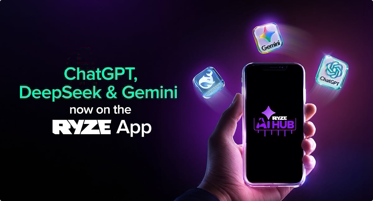 Ryze has integrated multiple leading AI models, including ChatGPT, DeepSeek and Gemini