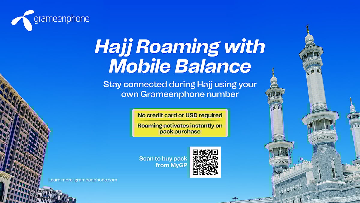 Grameenphone is offering a hassle-free Hajj roaming service for Bangladeshi pilgrims