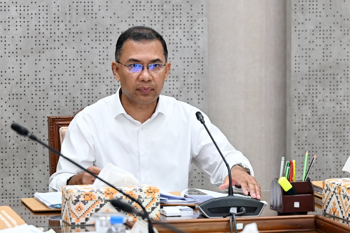Prime Minister Tarique Rahman spoke at the Executive Committee of the National Economic Council (ECNEC) meeting at Cabinet Division in the city.