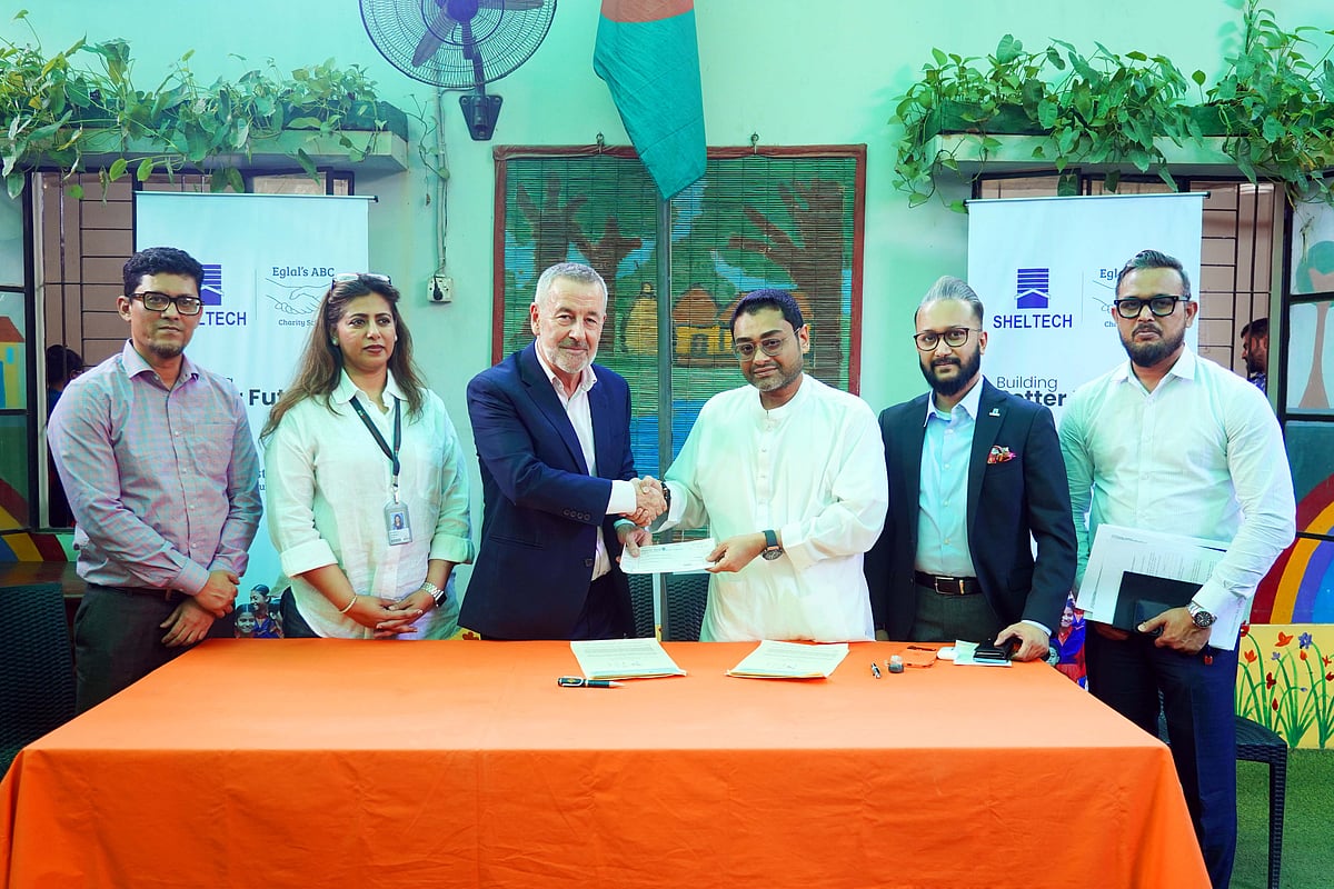 Sheltech has signed a Memorandum of Understanding (MoU) for sponsorship with Eglal’s ABC Charity School