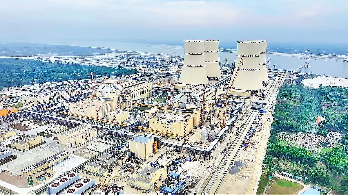 Fuel loading into the first unit of Rooppur, the country’s first nuclear power plant, is beginning today (28 April 2026) with the aim of generating electricity. After overcoming the Covid-19 pandemic, the Russia–Ukraine war, and a range of global crises, Bangladesh is finally embarking on its historic journey into nuclear power generation. THe photo is taken at the Rooppur site in Ishwardi upazila of Pabna on 27 April 2026)