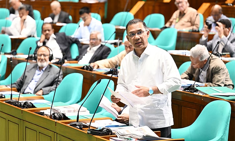 Prime Minister Tarique Rahman spoke during the JS session on 29 April, 2026