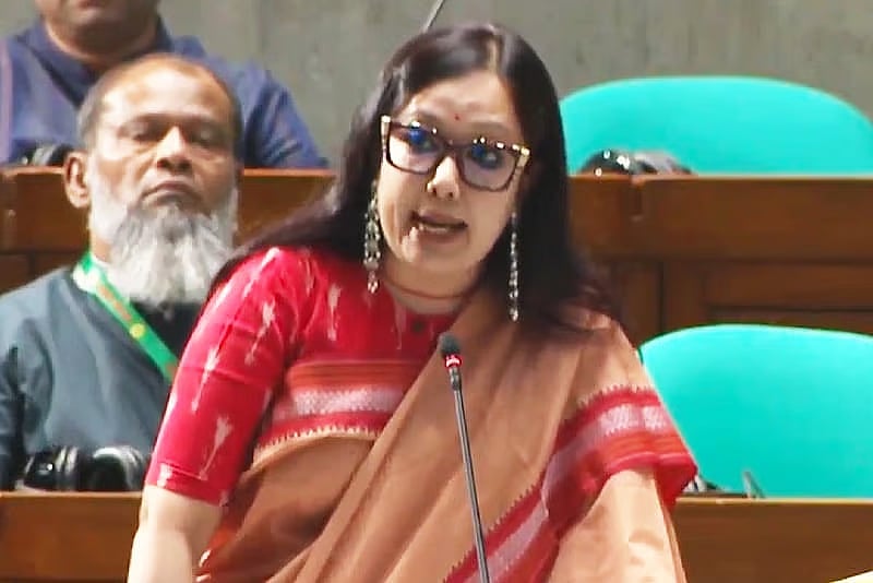 Rumeen Farhana speaks in Parliament
