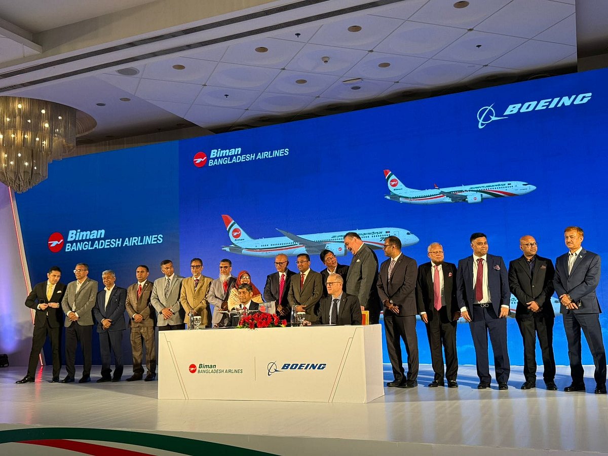 Biman signs agreement with Boeing for 14 brand new aircraft