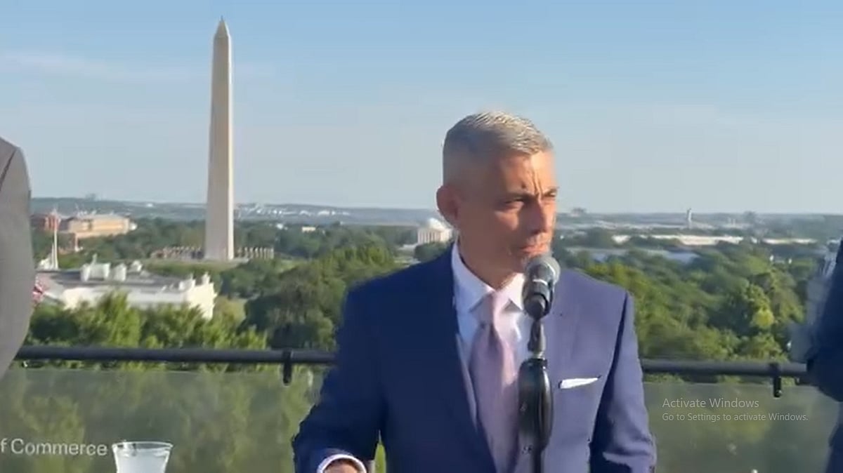 Paul Kapur, the US Assistant Secretary of State for South and Central Asian Affairs, speaks at a programme held in Washington, DC on 4 May 2026