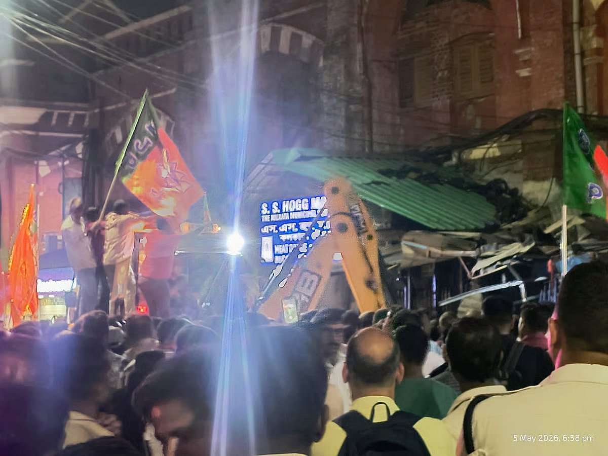Just two days after the BJP’s election victory, bulldozers were used to demolish shops in Kolkata’s Hogg Market, also known as New Market,